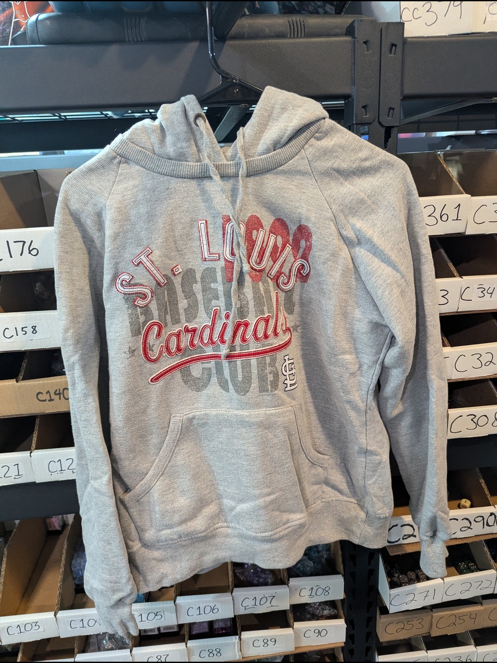 Touch by Alyssa Milano Gray and Red St. Louis Cardinals Hoodie